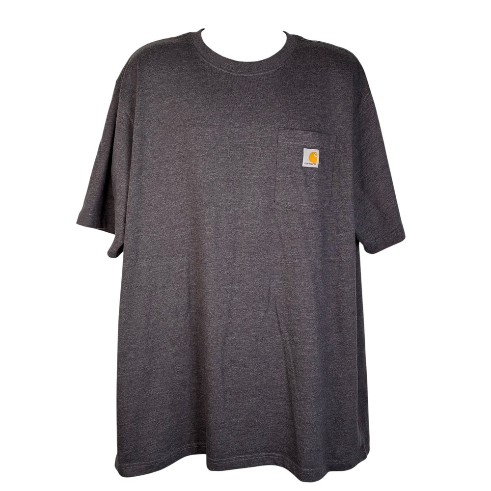 Carhartt T Shirt Men's‎ XL Tall Gray Loose Fit Heavyweight Short-Sleeve Pocket